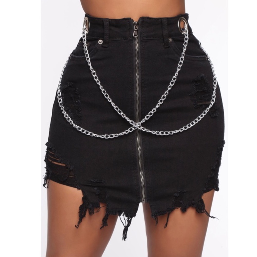 FashionNova Breaking All The Rules Mini Skirt